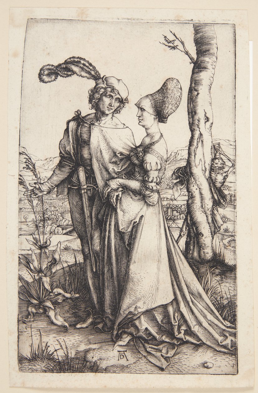 Mladý pár ohrožený smrtí od Albrecht Dürer