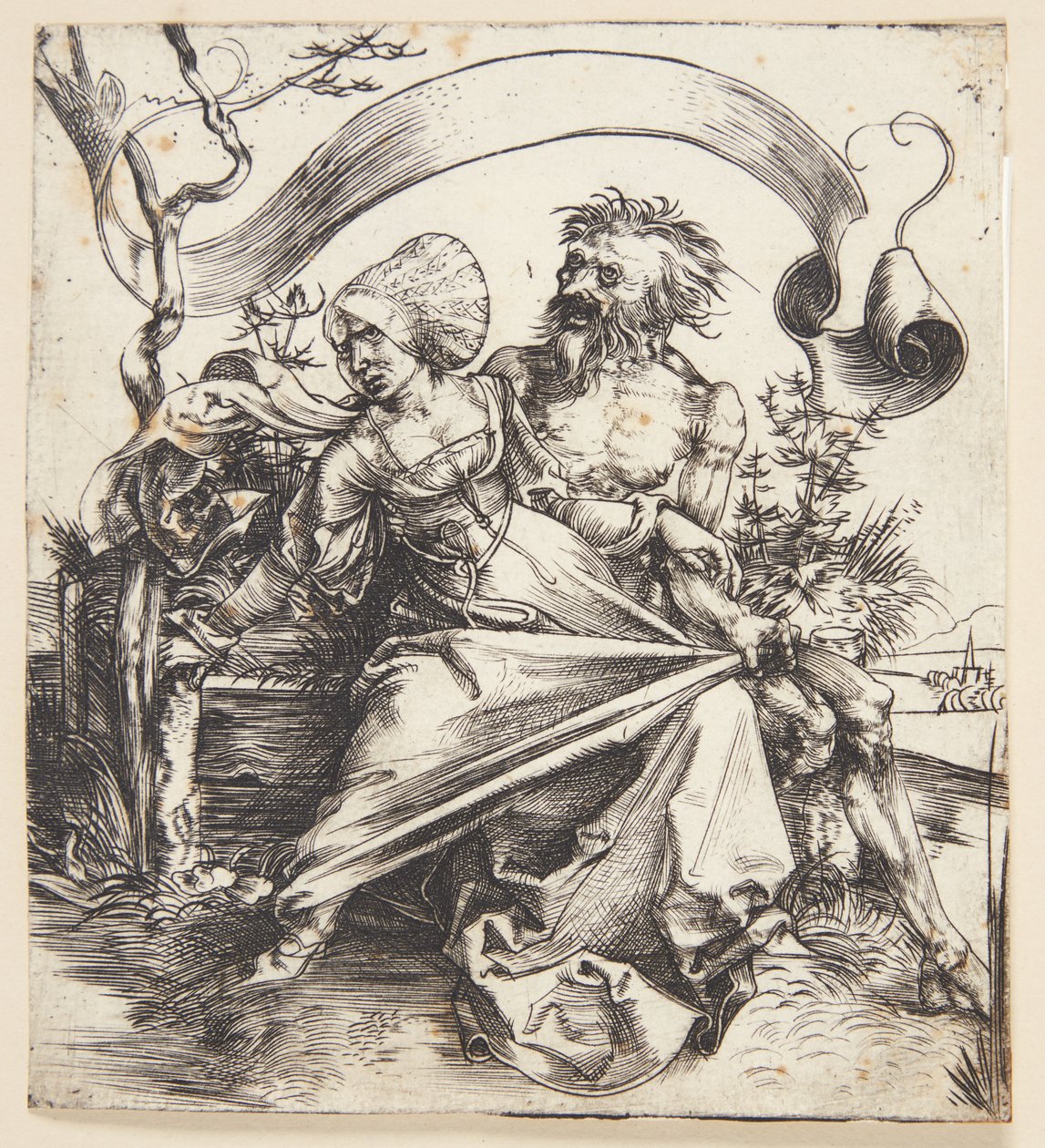 Mladá žena napadena smrtí od Albrecht Dürer