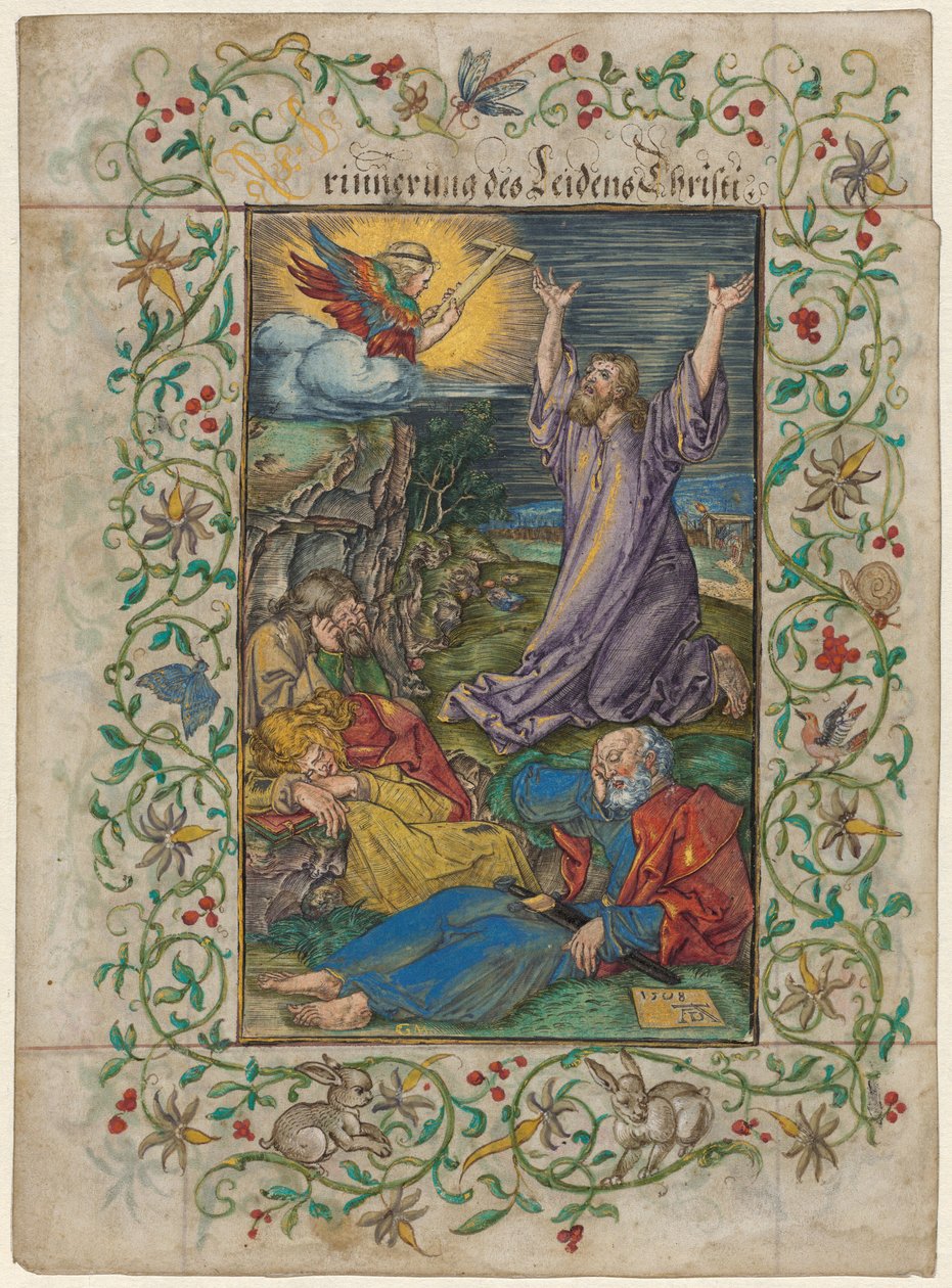 Kristus na hoře Olivetské od Albrecht Dürer and Georg Mack the Elder