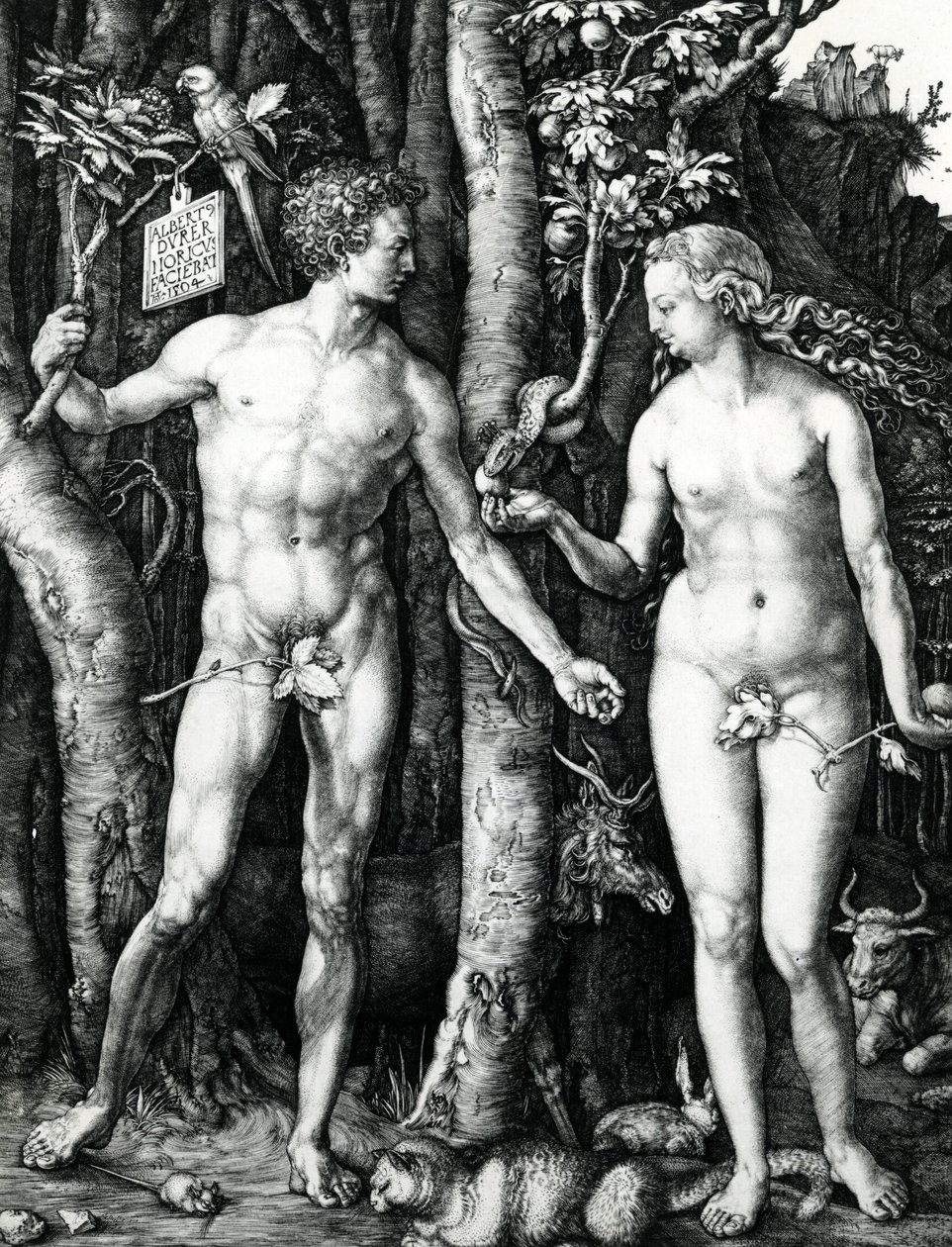 Adam a Eva od Albrecht Dürer