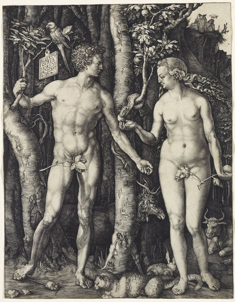 Adam a Eva od Albrecht Dürer