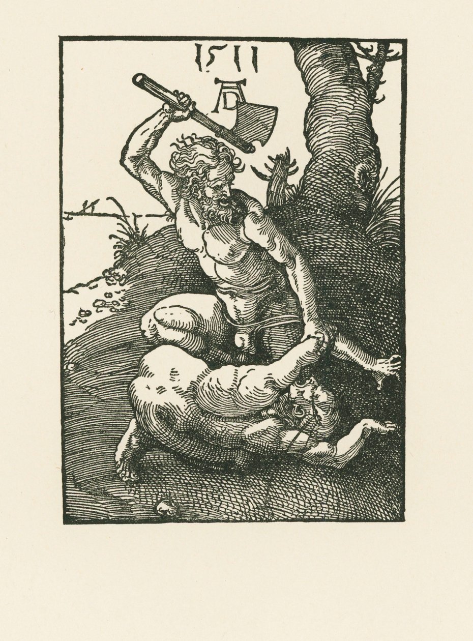 Kain zabije Ábela od Albrecht Dürer or Duerer