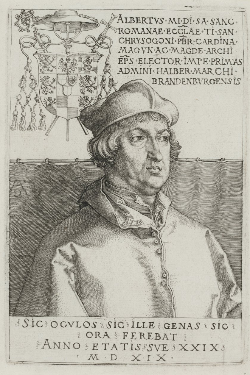 Kardinál Albrecht Braniborský od Albrecht Dürer