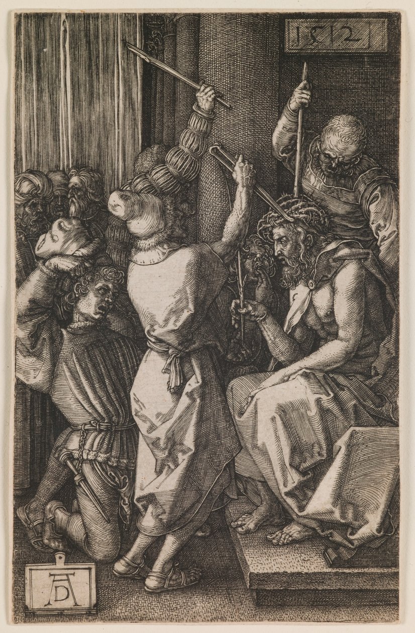 Kristus korunovaný trním, ze série "Malé pašije" od Albrecht Dürer or Duerer