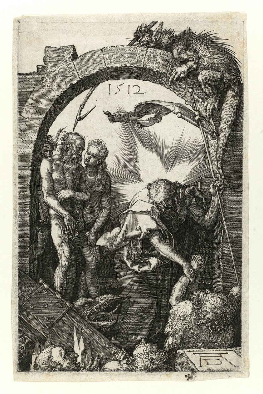 Kristus v limbu (s Adamem a Evou) od Albrecht Dürer