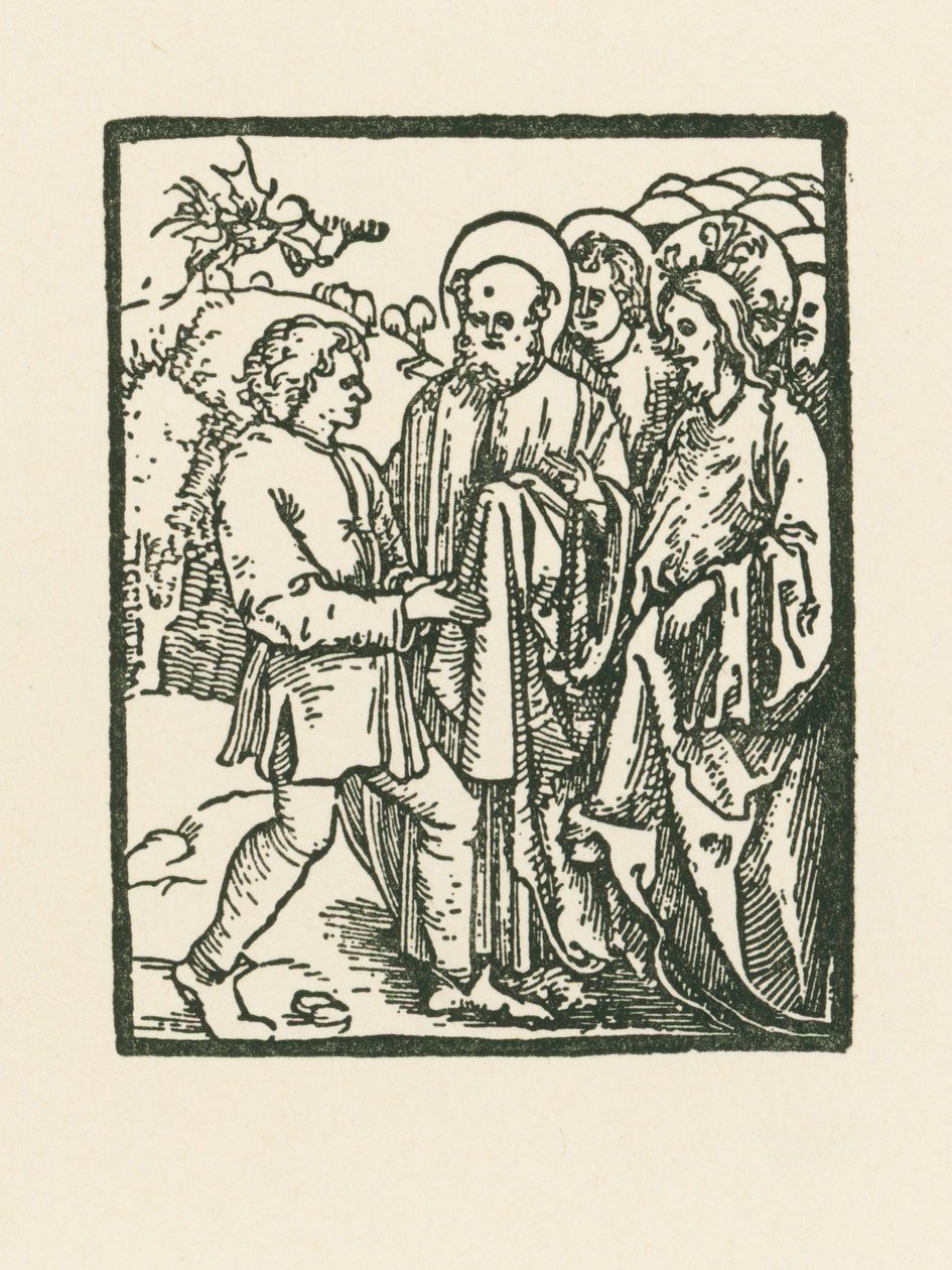 Kristus uzdravuje někoho posedlého ďáblem od Albrecht Dürer or Duerer