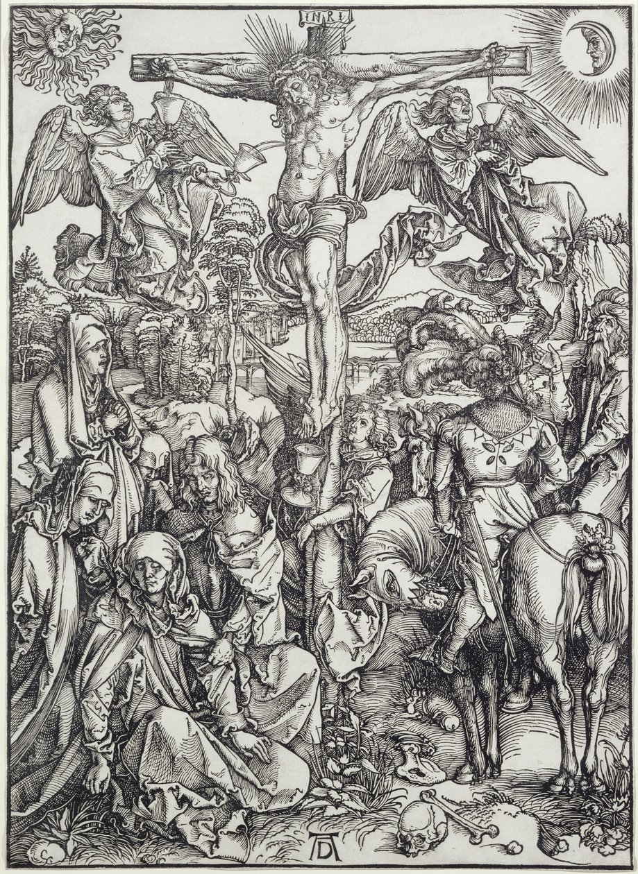 Kristus na kříži (Velké utrpení) (rytina) od Albrecht Dürer