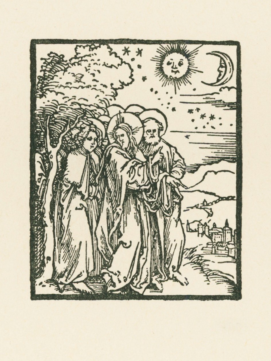 Kristus ukazuje svým učedníkům znamení na nebi od Albrecht Dürer or Duerer