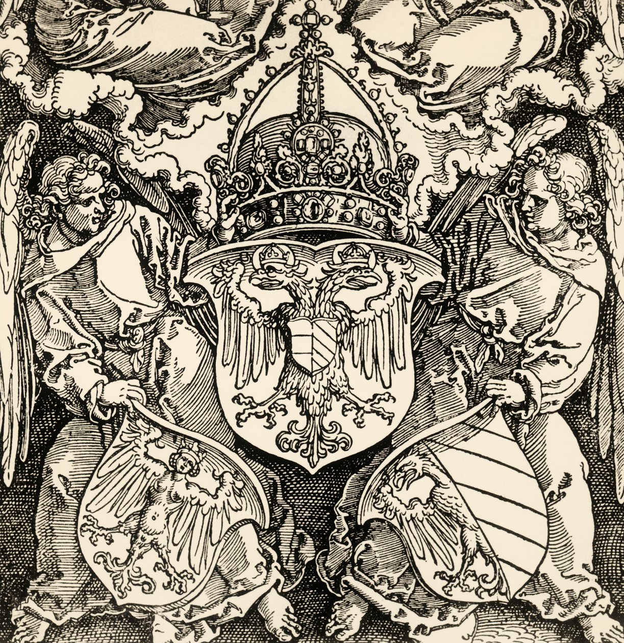 Erb germánské říše, Albrecht Durer (1471-1528), rytina, Německo od Albrecht Dürer