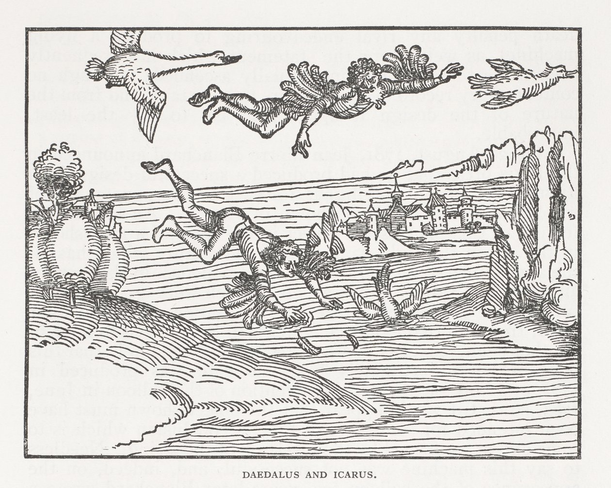 Daedalus a Ikaros od Albrecht Dürer