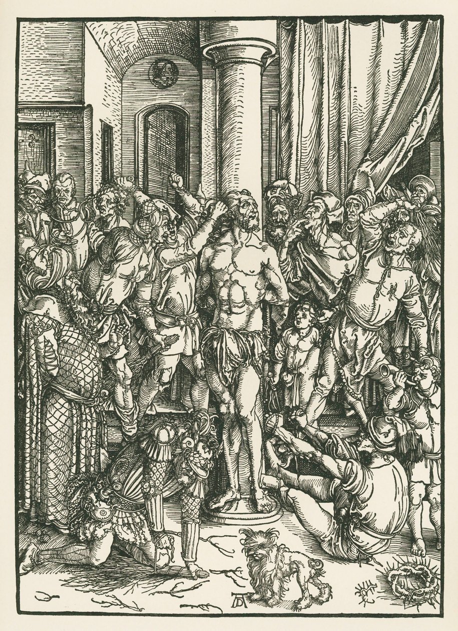 Bičování Krista, asi 1496-97 (dřevoryt) od Albrecht Dürer or Duerer