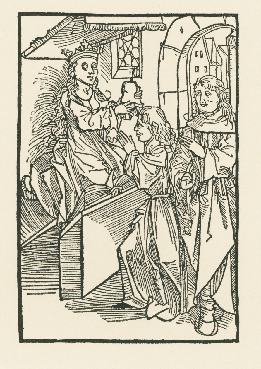 Ilustrace na titulní straně knihy " Oratio Cassandre Venete " od Albrecht Dürer or Duerer