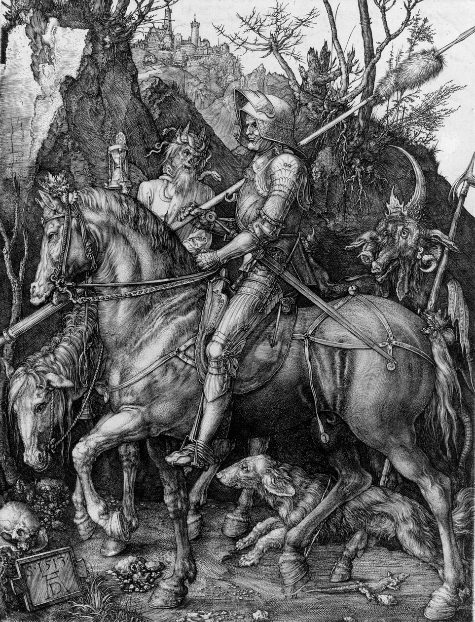 Rytíř, Smrt a Ďábel od Albrecht Dürer