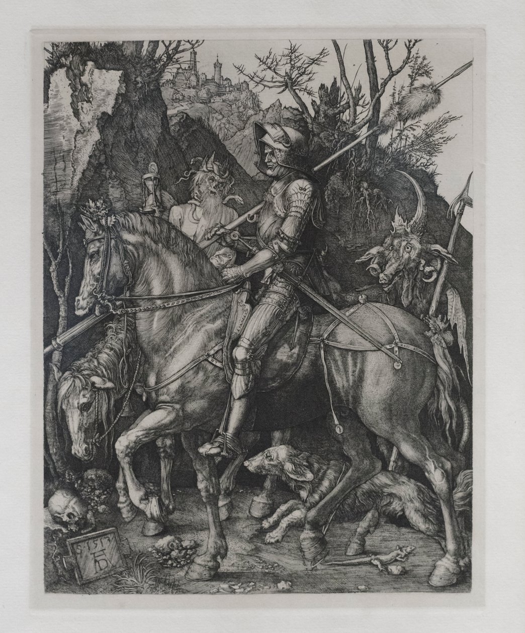 Rytíř, smrt a ďábel od Albrecht Dürer or Duerer