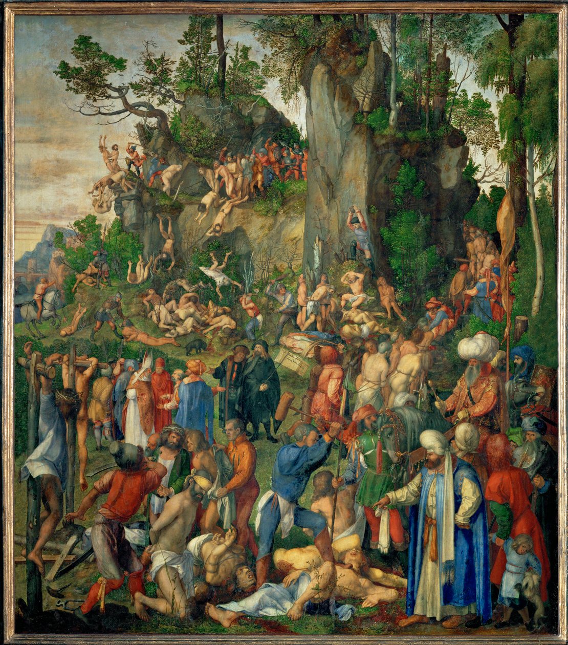 Umučení deseti tisíc křesťanů od Albrecht Dürer or Duerer