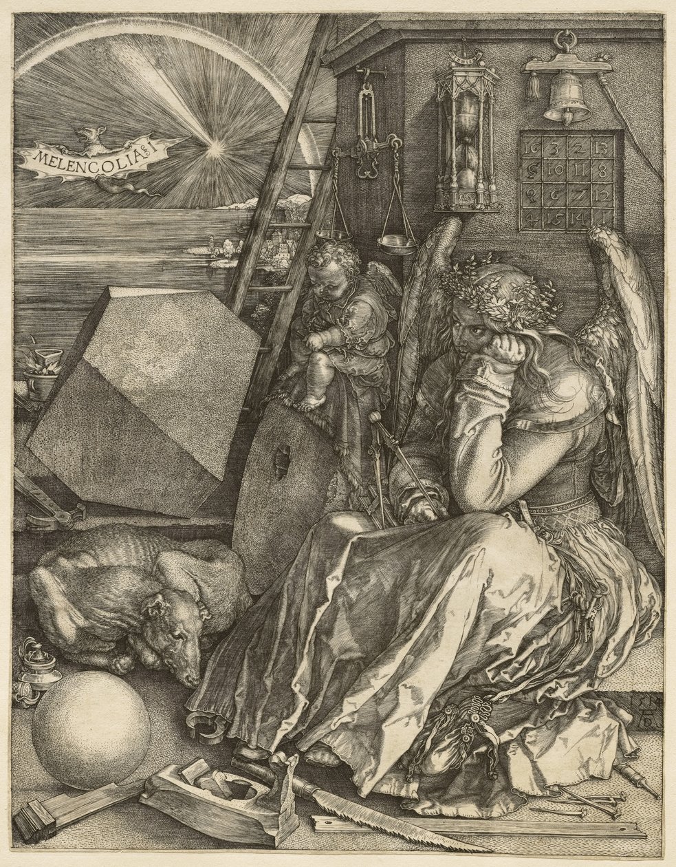 Melencolia I, 1514 od Albrecht Dürer