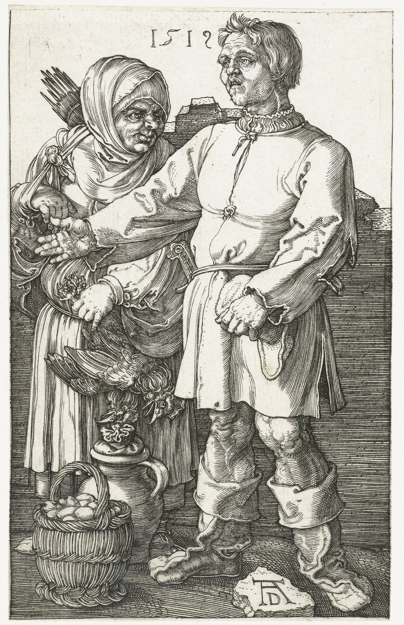 Selský pár na trhu od Albrecht Dürer or Duerer