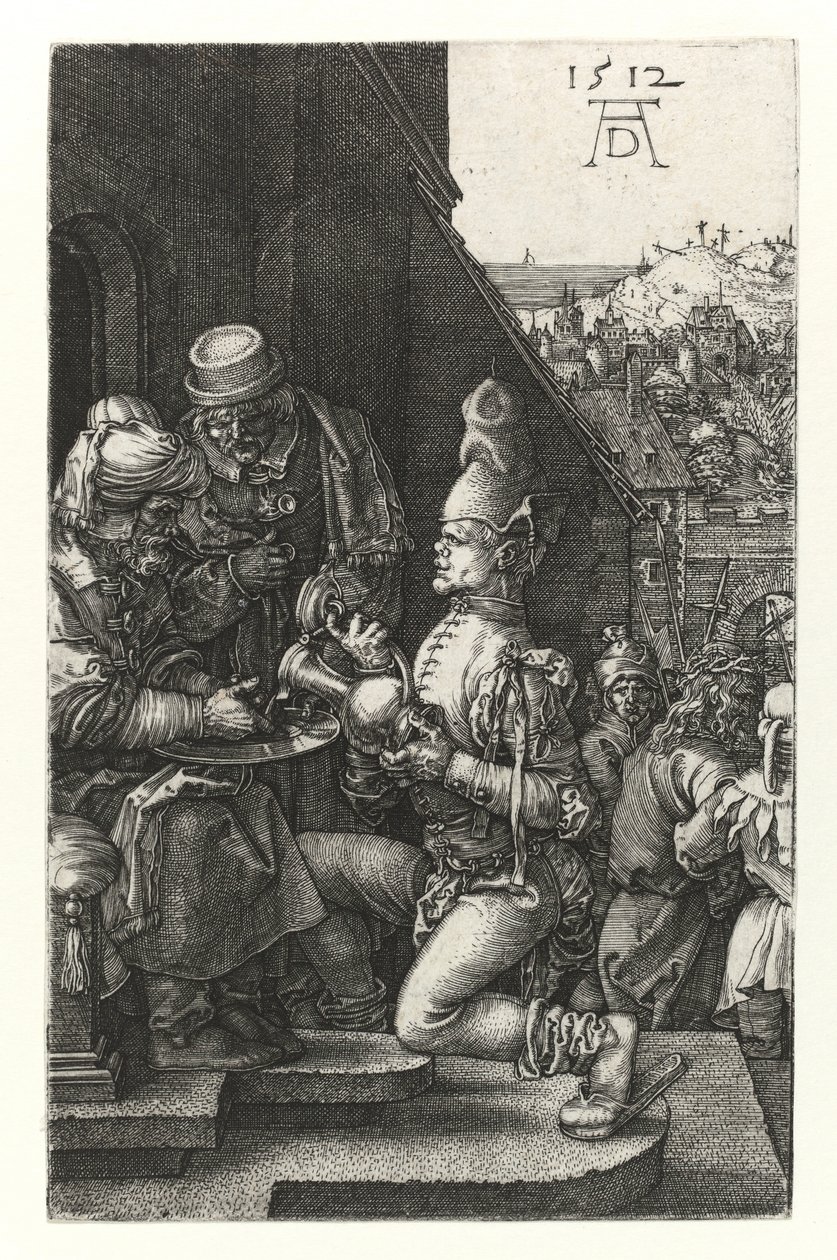 Pilát si myje ruce, 1512 od Albrecht Dürer