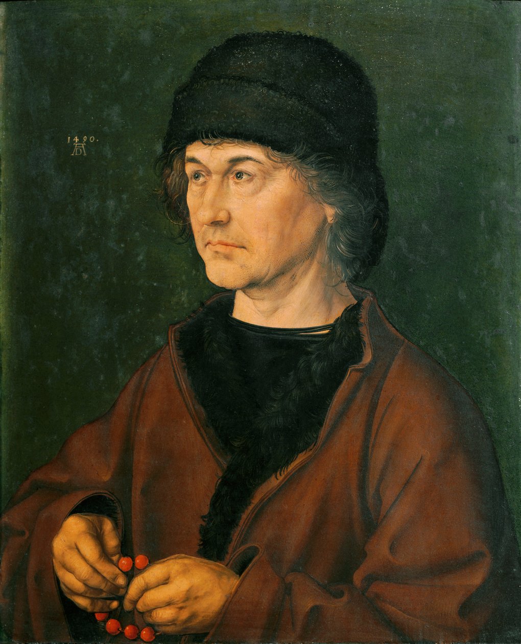 Portrét otce (dřevomalba od Albrecht Dürer