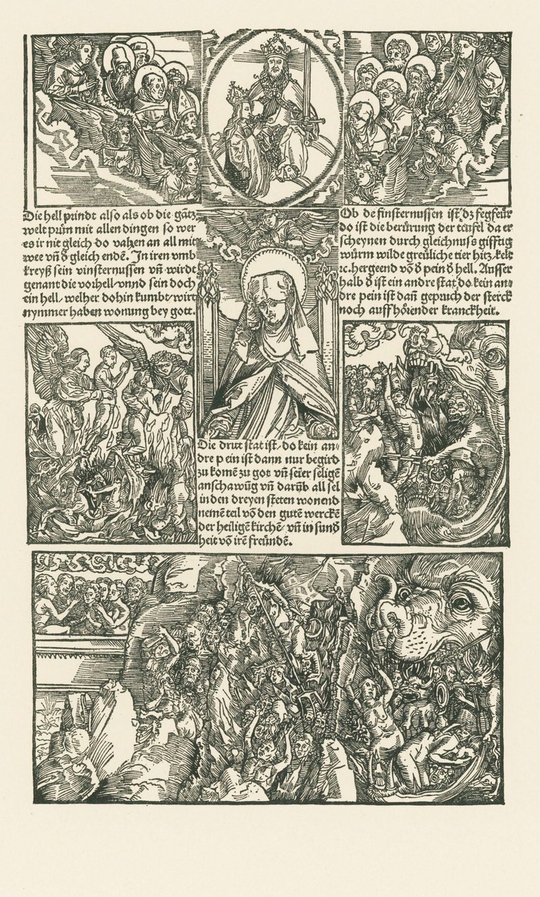 Svatá Birgitta a Panna Maria se přimlouvají za zatracené od Albrecht Dürer or Duerer