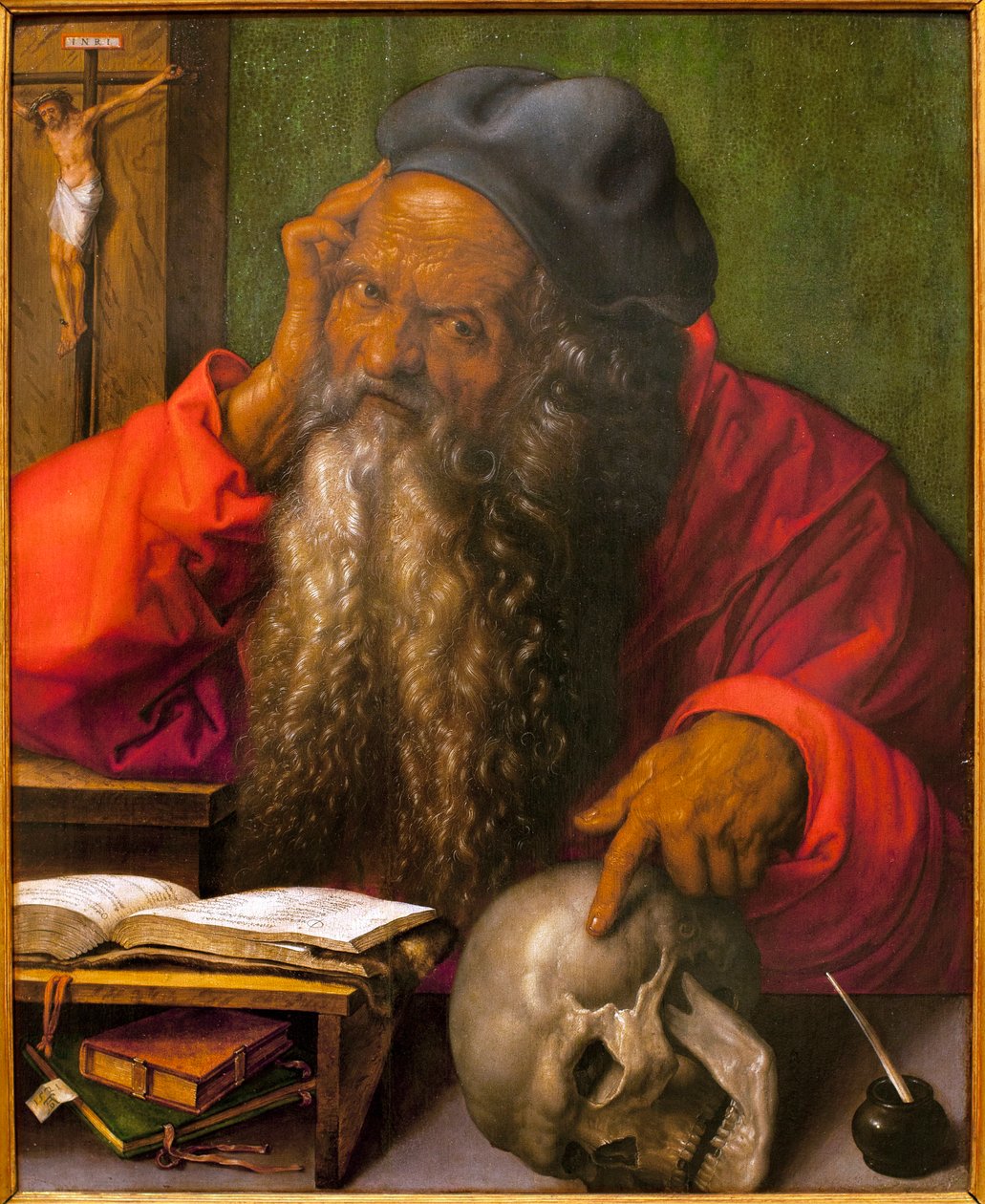 Svatý Jeroným - Malba Albrechta Durera (1471-1528), olej na dřevě od Albrecht Dürer
