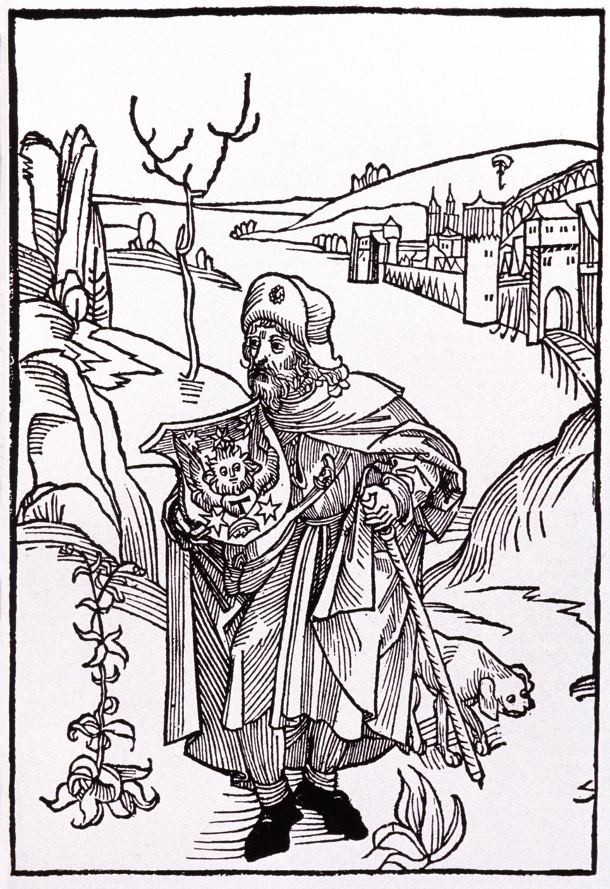 Santiago de Compostela. 1489 (rytina) od Albrecht Dürer