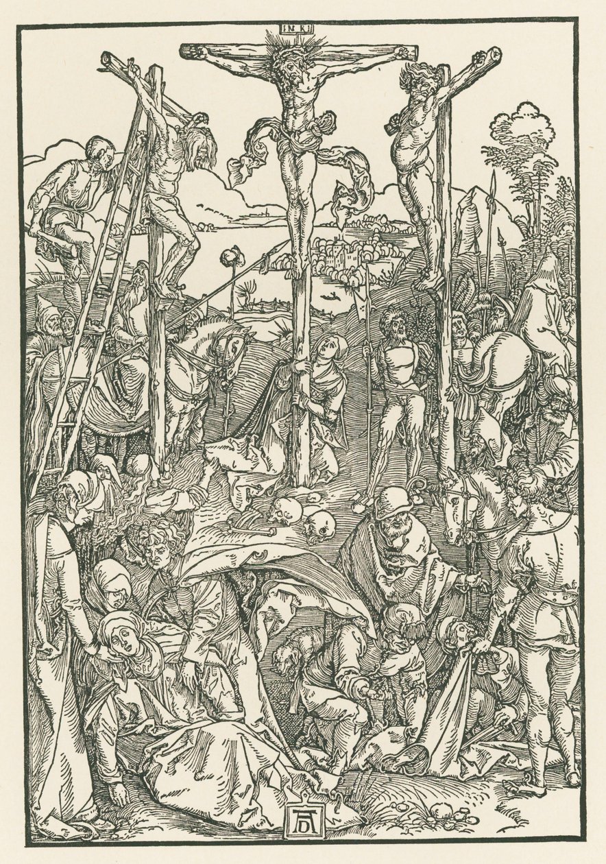 Malá kalvárie, asi 1503-04 (dřevoryt) od Albrecht Dürer or Duerer