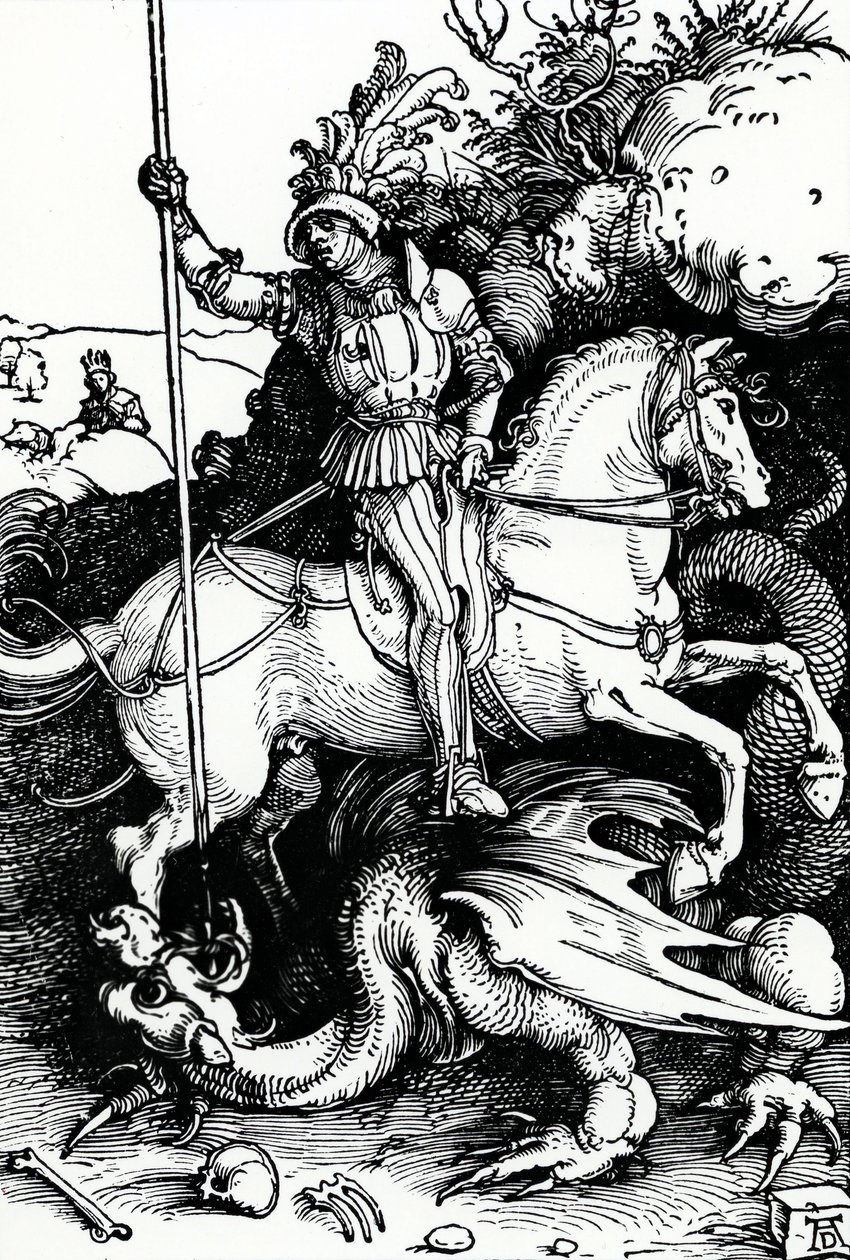 Svatý Jiří a drak od Albrecht Dürer