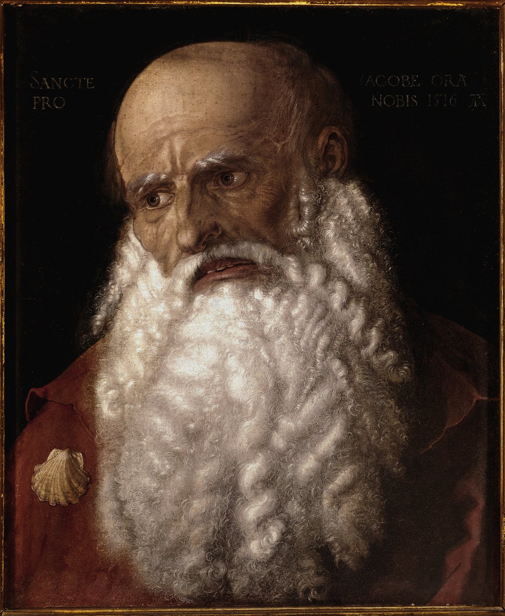 Svatý Jakub, syn Zebedeův (olejové plátno od Albrecht Dürer