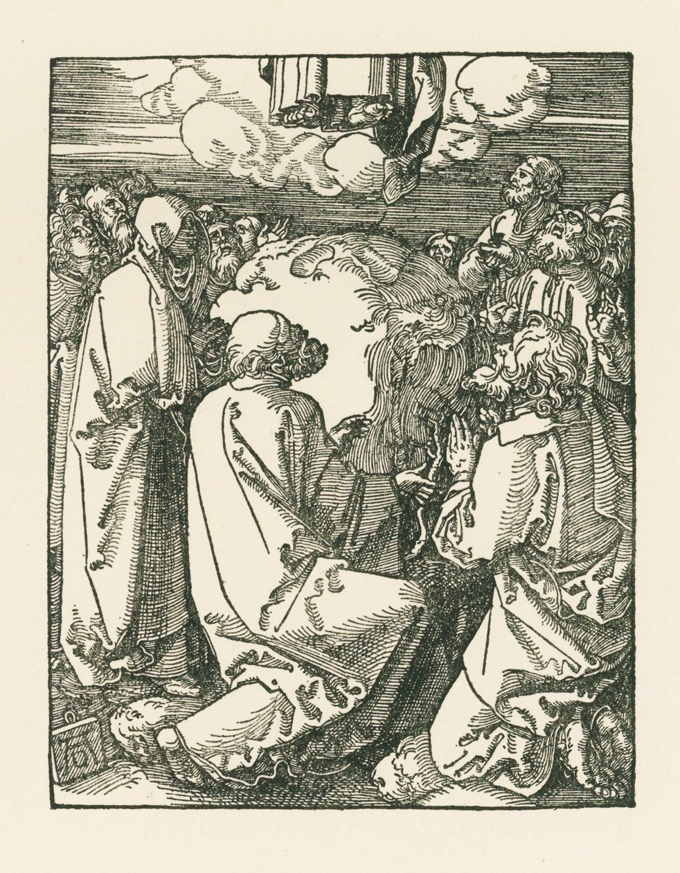 Nanebevstoupení Páně, asi 1510 (dřevoryt) od Albrecht Dürer or Duerer