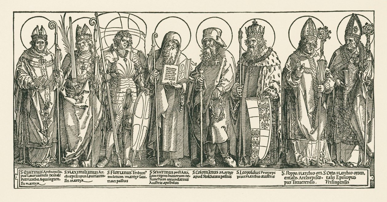 Rakouští svatí od Albrecht Dürer or Duerer