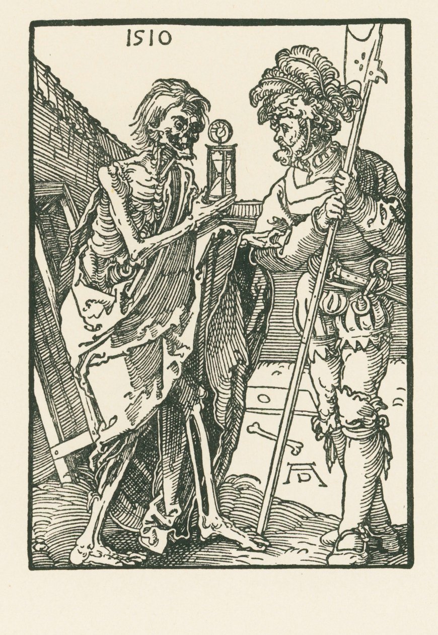 Smrt a Landsknecht od Albrecht Dürer or Duerer