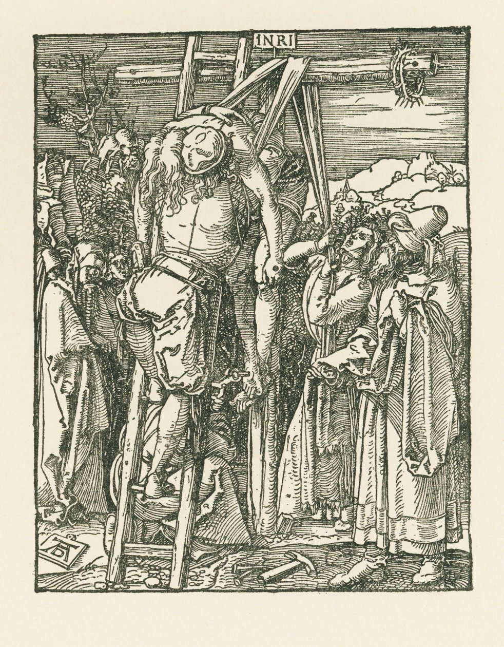 Sestup z kříže, asi 1509-10 (dřevoryt) od Albrecht Dürer or Duerer