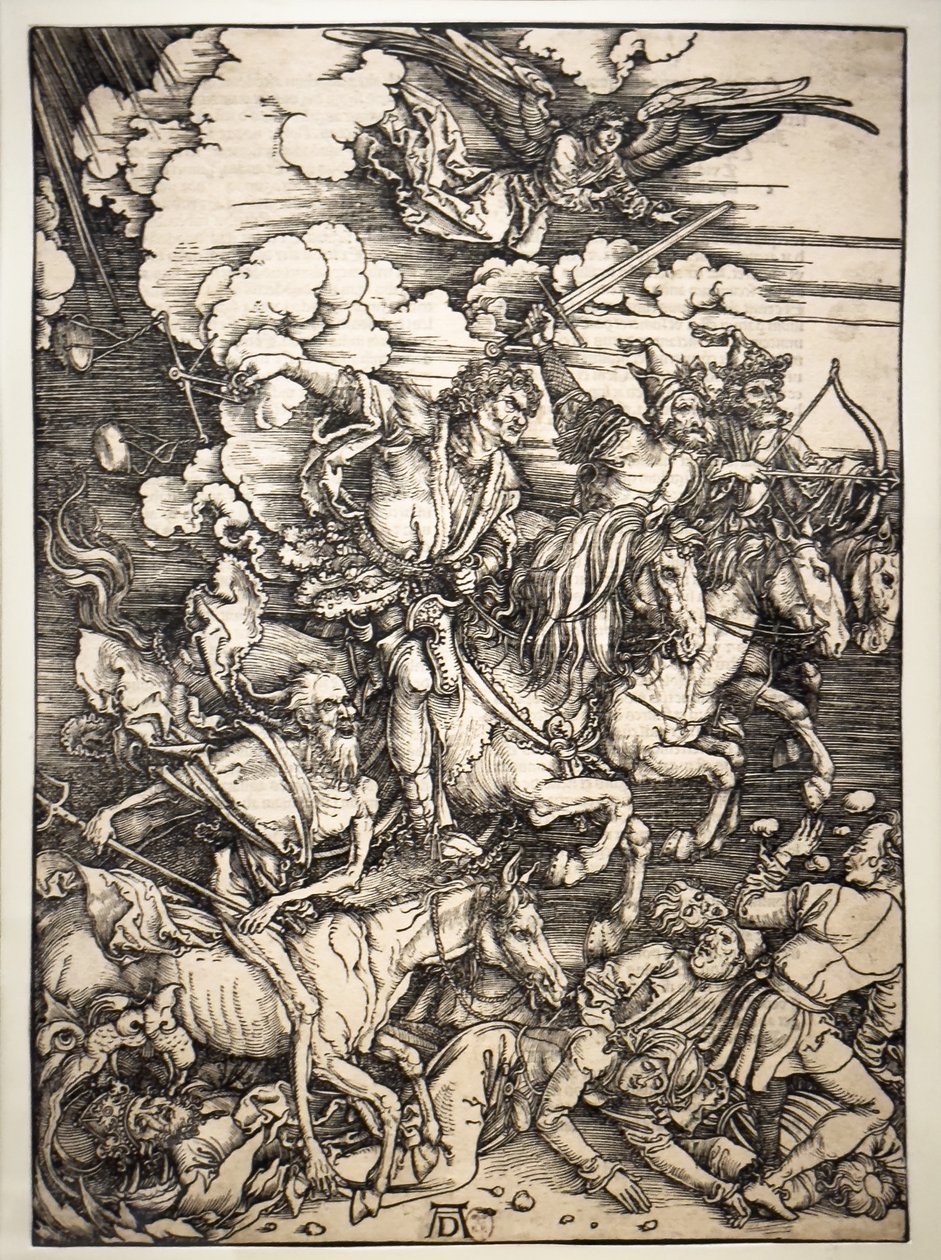 Čtyři jezdci z Apokalypsy od Albrecht Dürer or Duerer