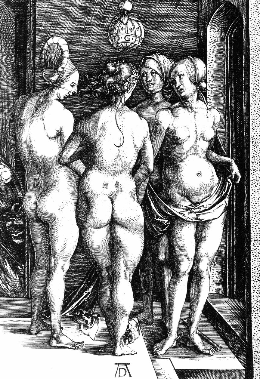 Čtyři čarodějnice od Albrecht Dürer or Duerer