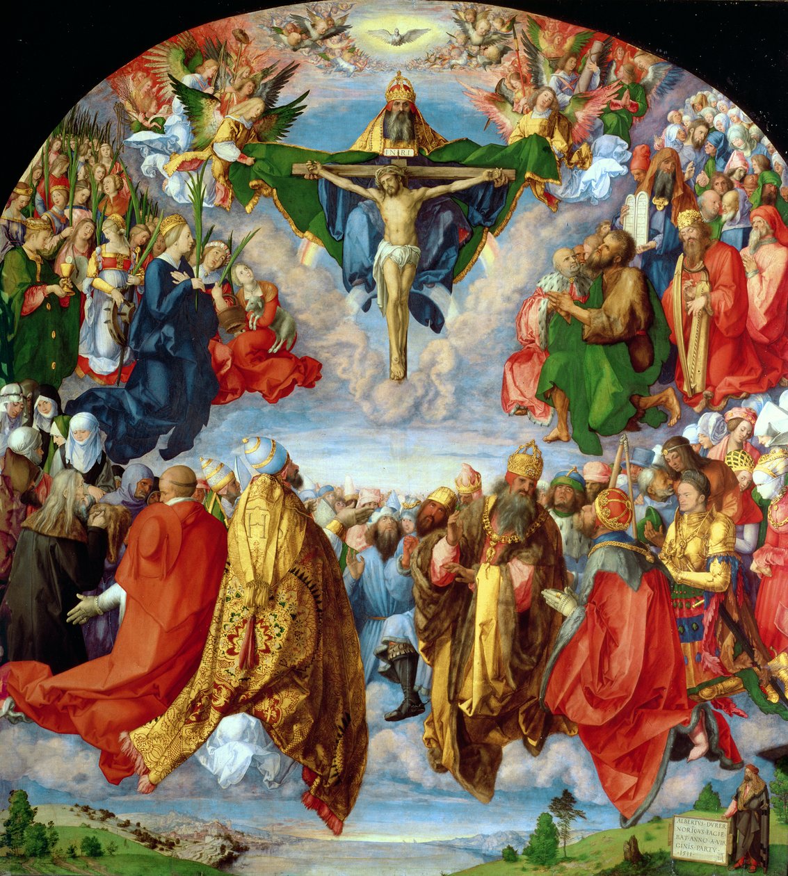 Landauerův oltář, svátek Všech svatých od Albrecht Dürer