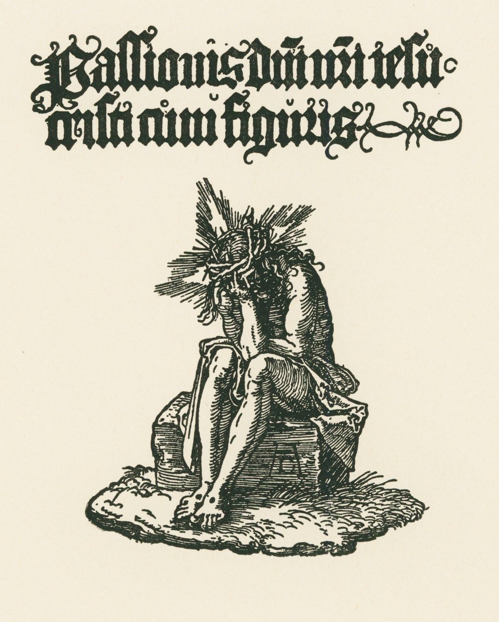 Bolestný muž, asi 1511 (dřevoryt) od Albrecht Dürer or Duerer