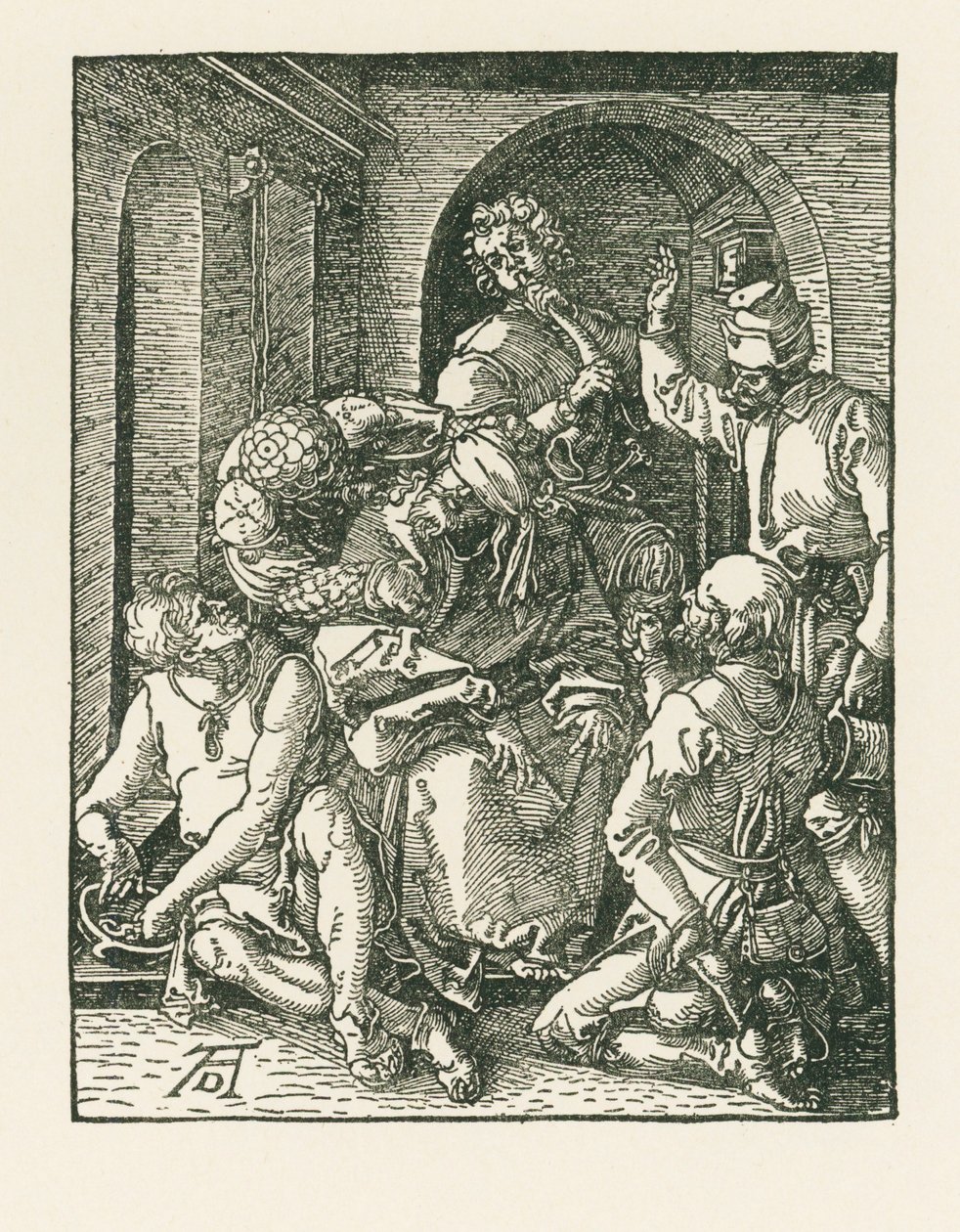 Posmívání se Kristu, asi 1508-09 (dřevoryt) od Albrecht Dürer or Duerer