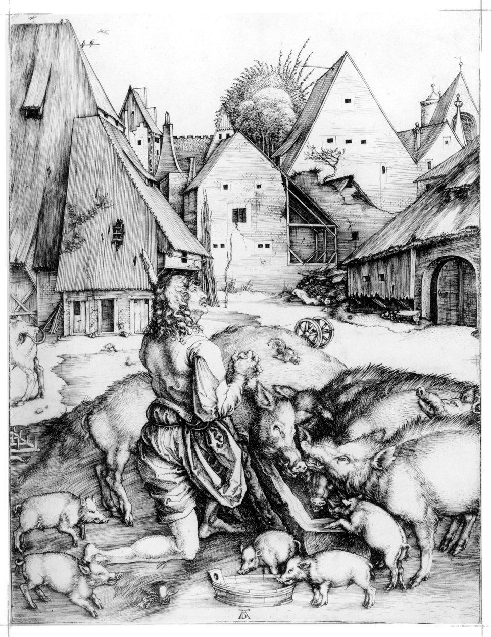 Marnotratný syn od Albrecht Dürer