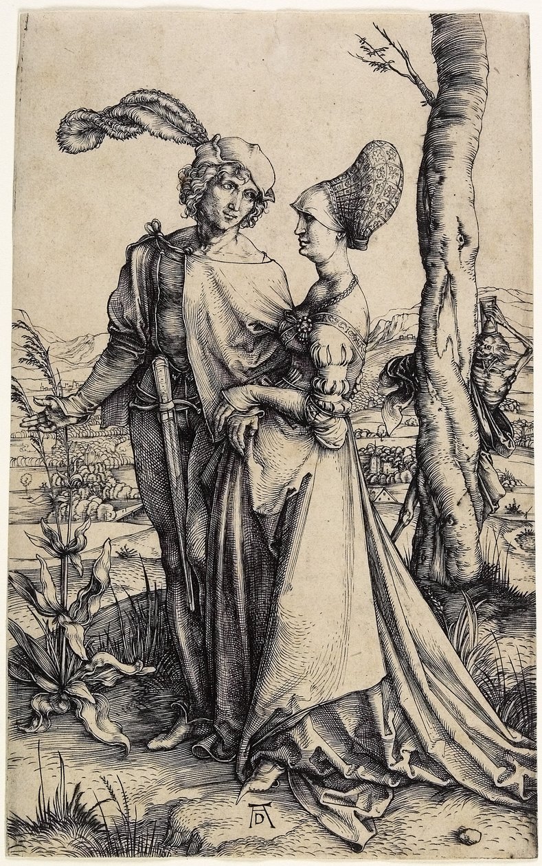 Promenáda, c. 1496 od Albrecht Dürer