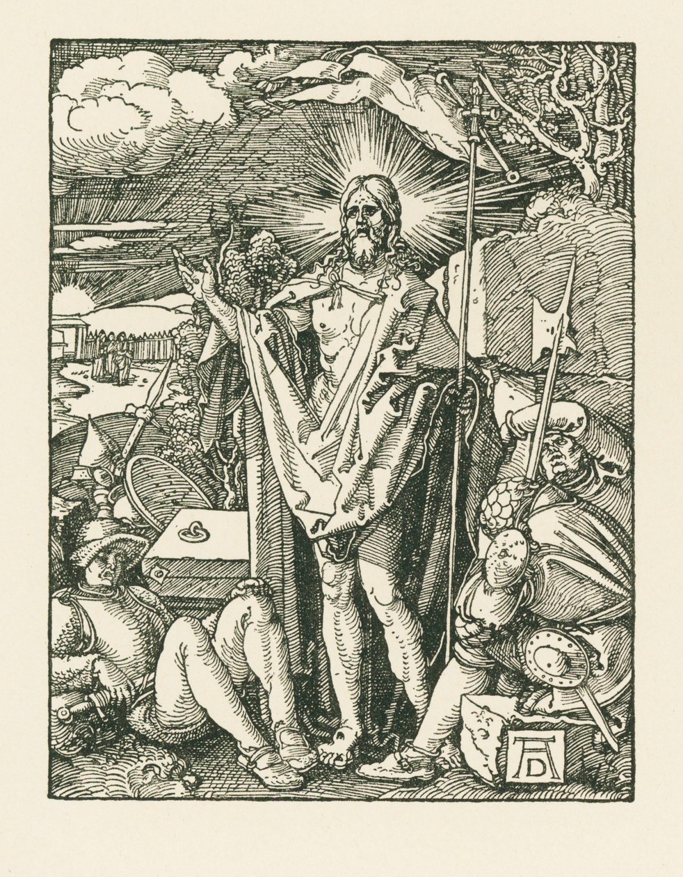 Vzkříšení, asi 1510 (dřevoryt) od Albrecht Dürer or Duerer