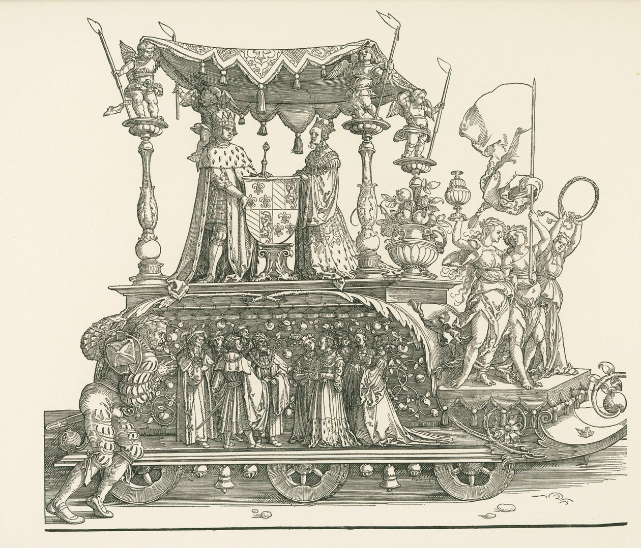 Malý triumfální vůz aneb Burgundská svatba od Albrecht Dürer or Duerer