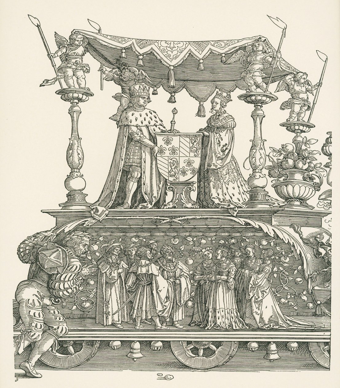 Malý triumfální vůz aneb Burgundská svatba od Albrecht Dürer or Duerer