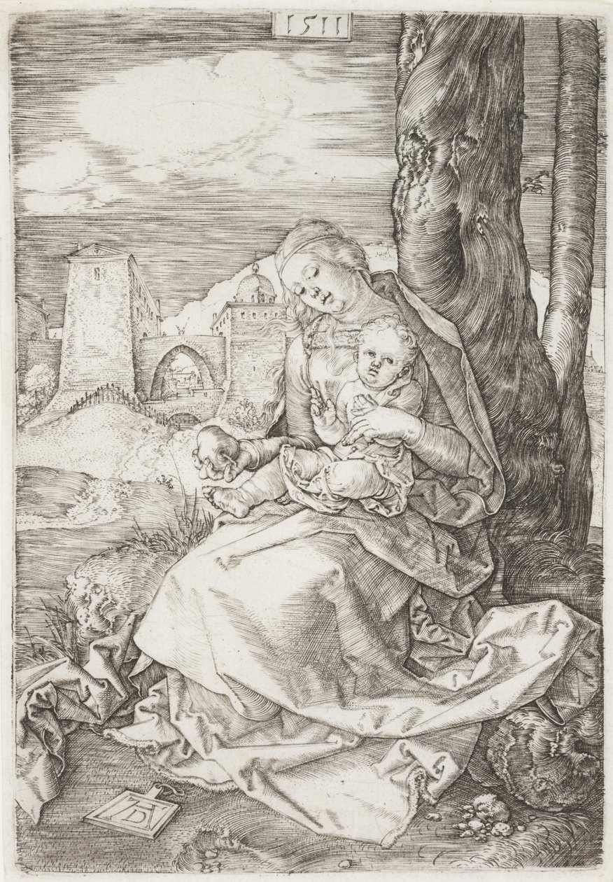 Panna a dítě s hruškou od Albrecht Dürer