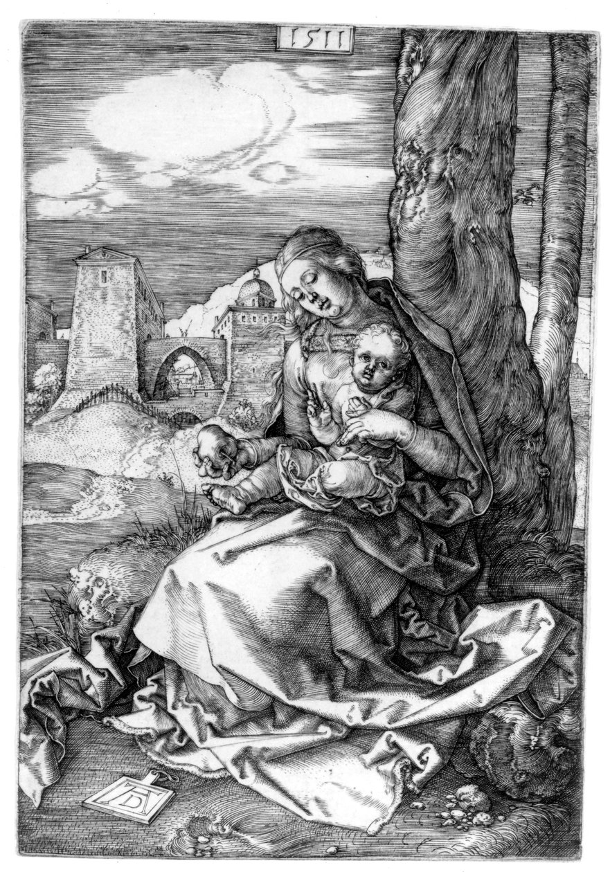 Panna a dítě s hruškou od Albrecht Dürer