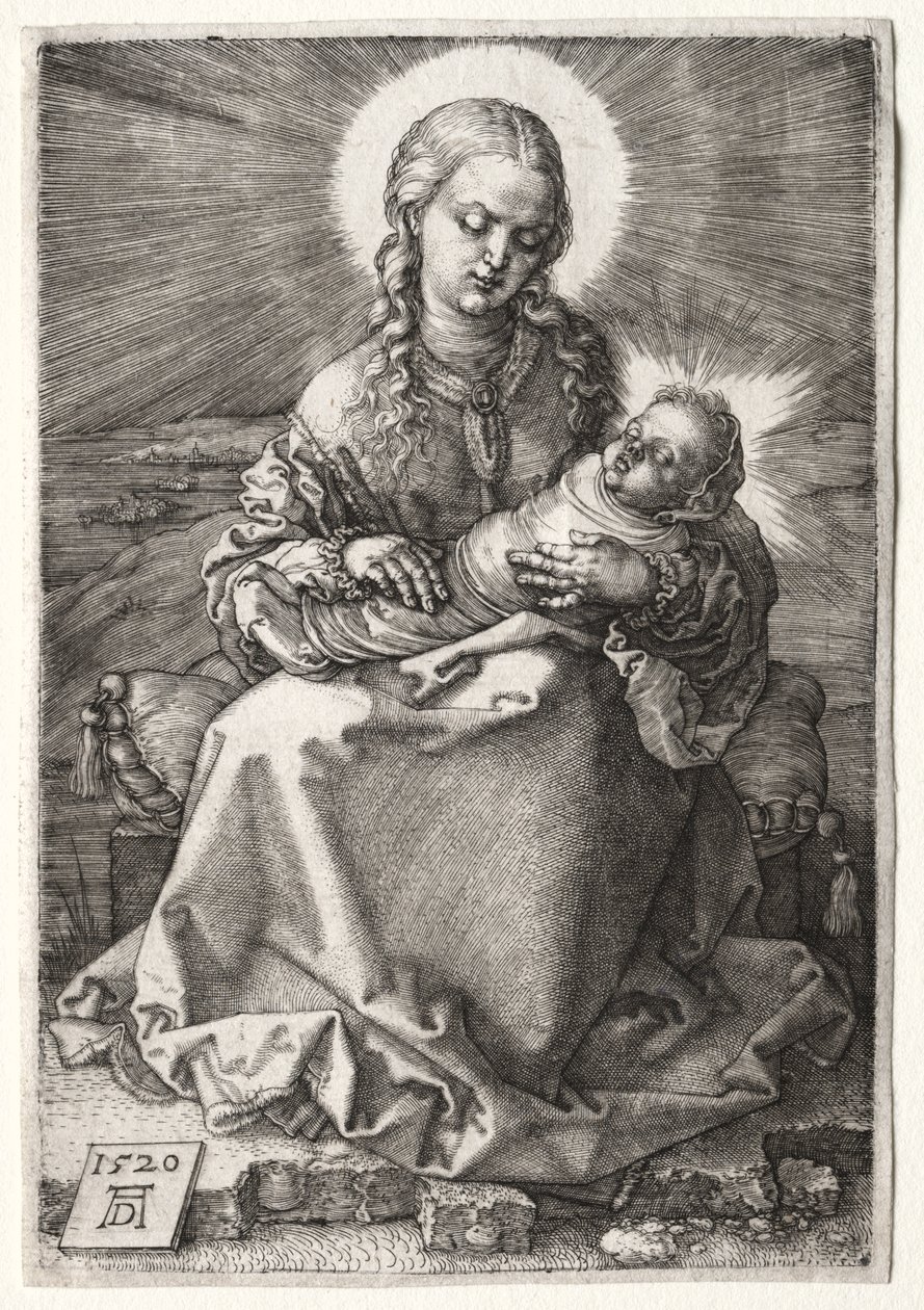 Panna se zavinutým dítětem od Albrecht Dürer or Duerer