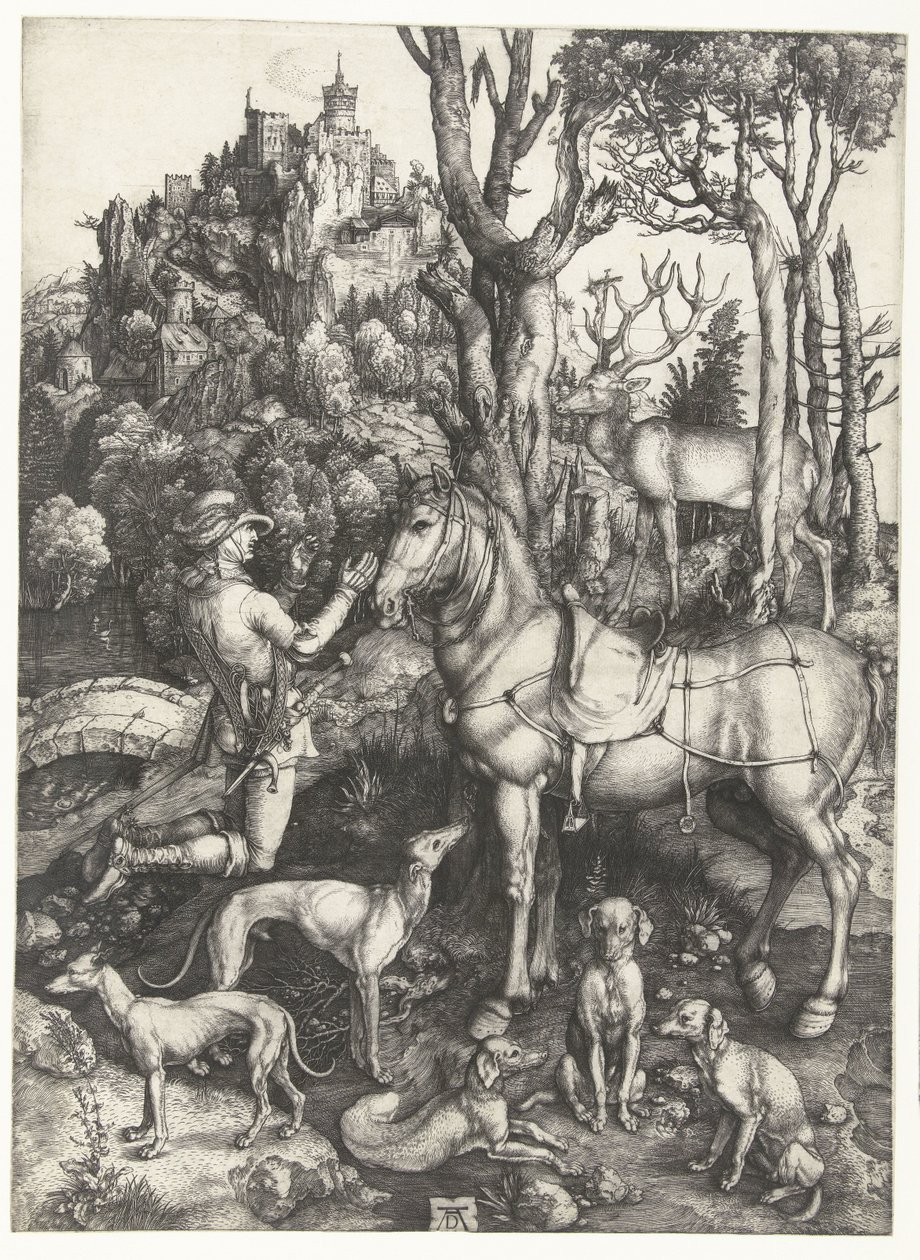 Pyhän Eustacen visio od Albrecht Dürer or Duerer