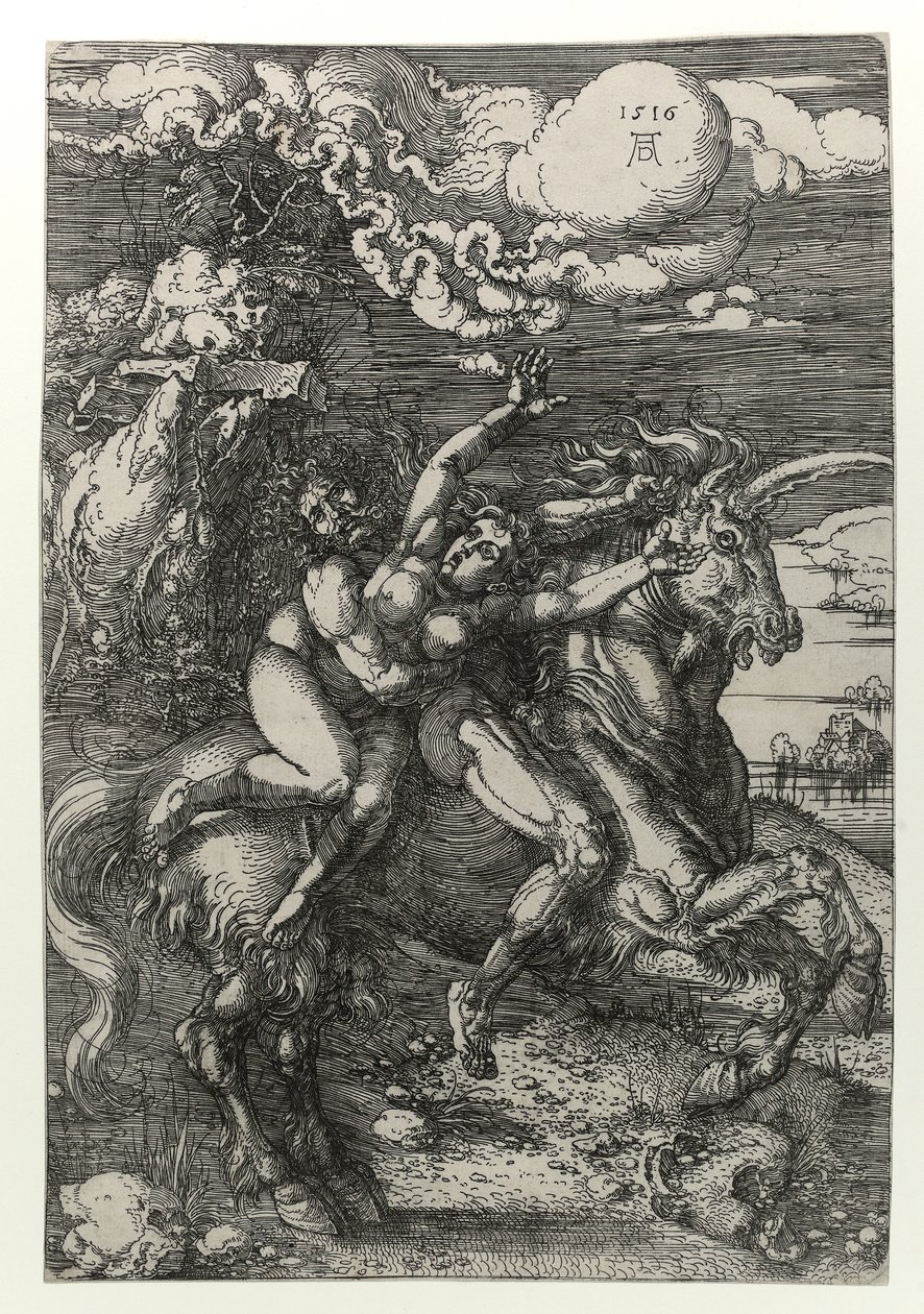 Únos na jednorožce od Albrecht Dürer