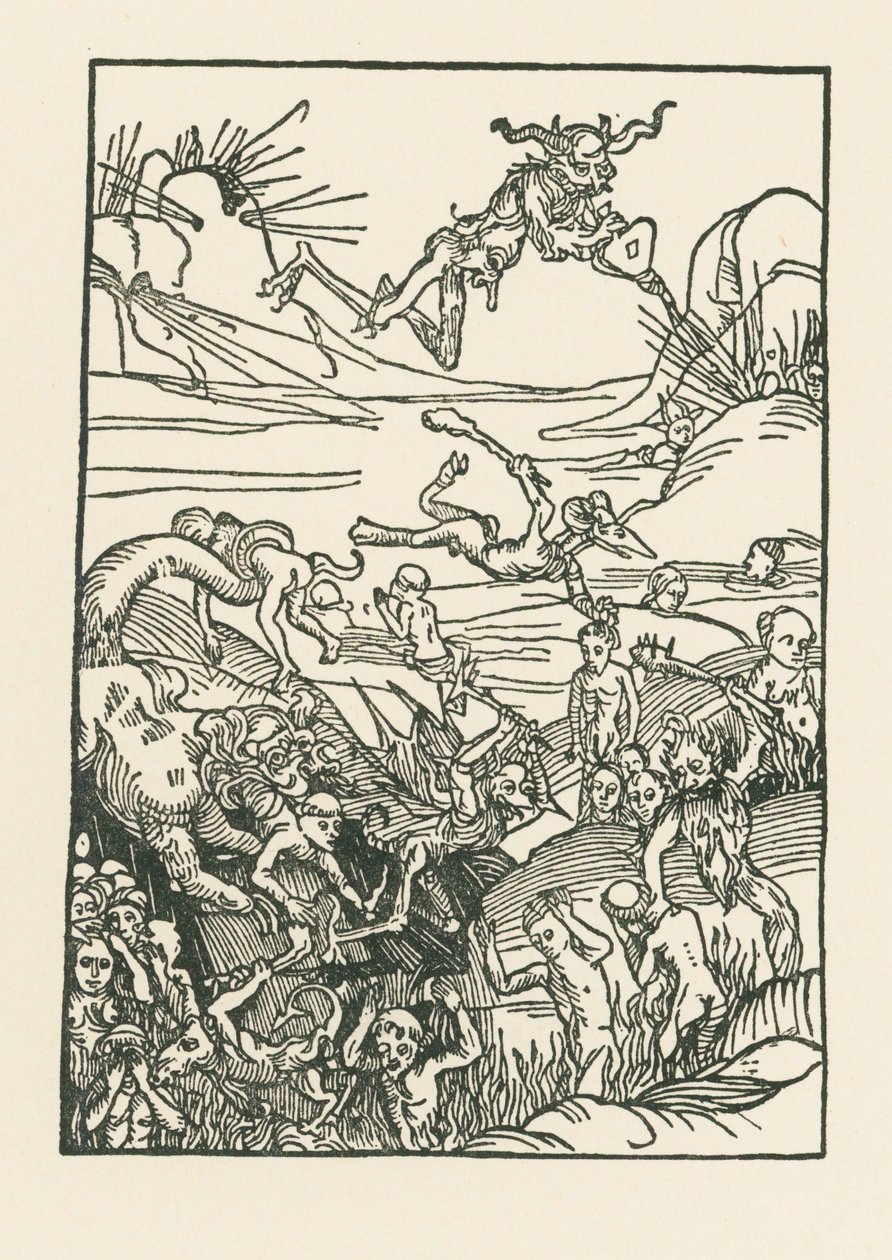 Věčný nářek zatracených od Albrecht Dürer or Duerer