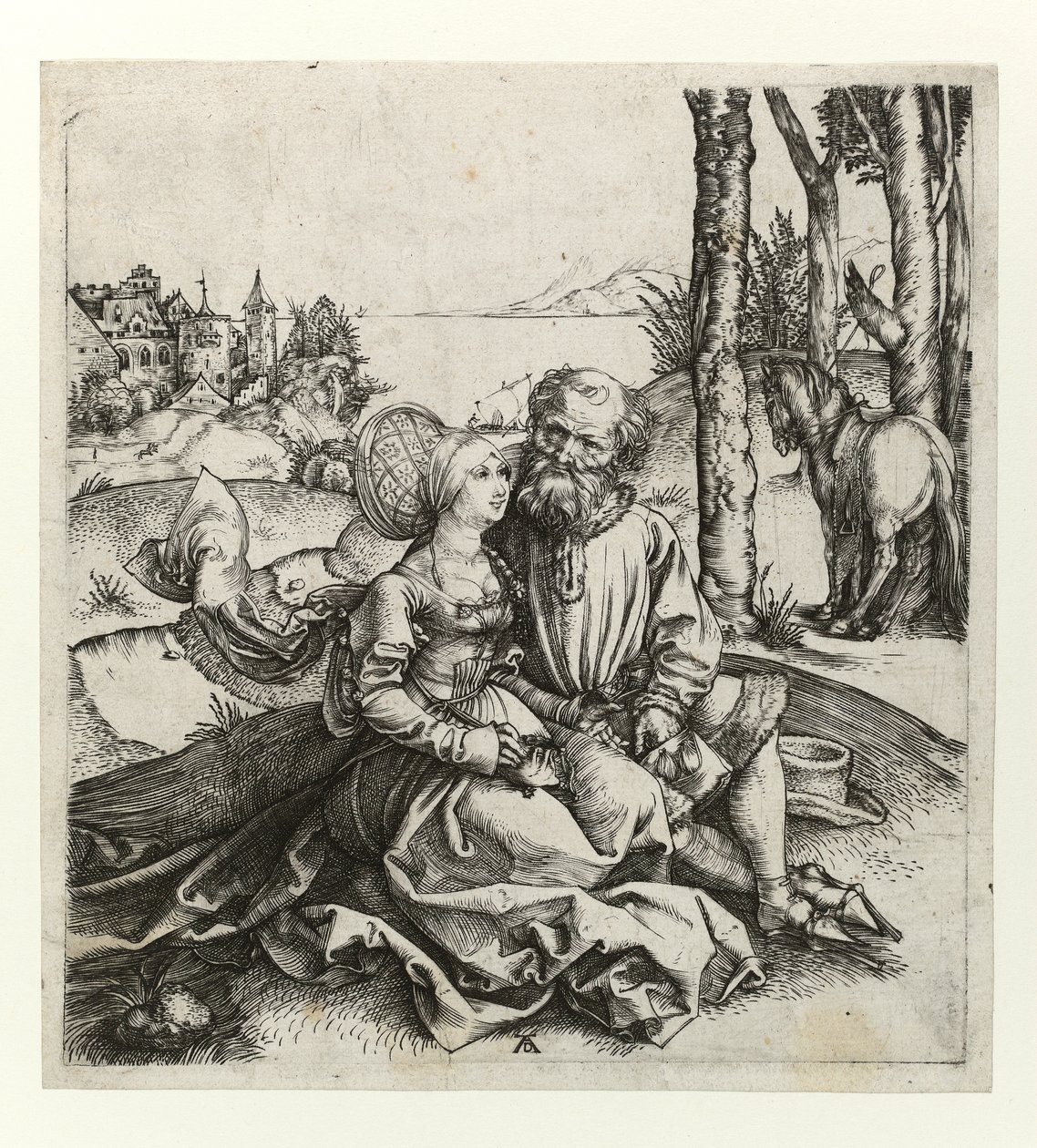Špatně roztříděný pár, c.1495 od Albrecht Dürer